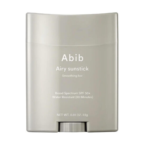 Ūdensizturīgs saules aizsargkrēms ar pusmatētu finišu Abib Airy Sunstick Smoothing Bar SPF50+ PA++++